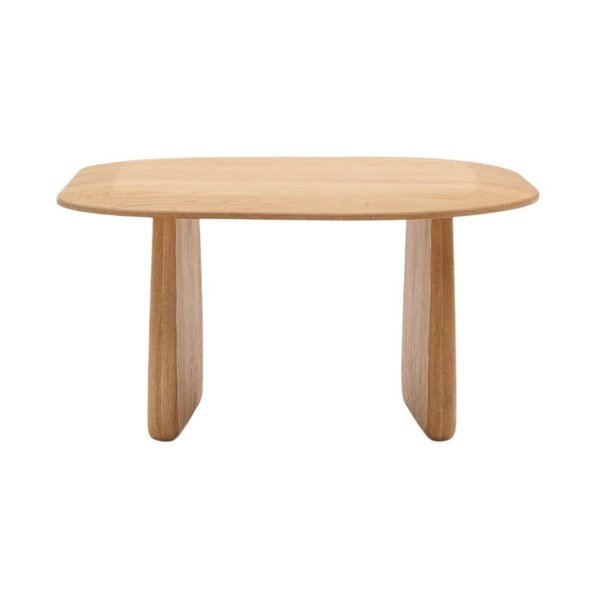 Tölgyfa tárolóasztal 70x71 cm Pirita – Kave Home-image-3