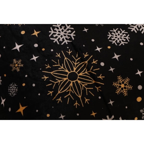 Fekete egyszemélyes mikroplüss ágyneműhuzat 140x200 cm – My House-image-2