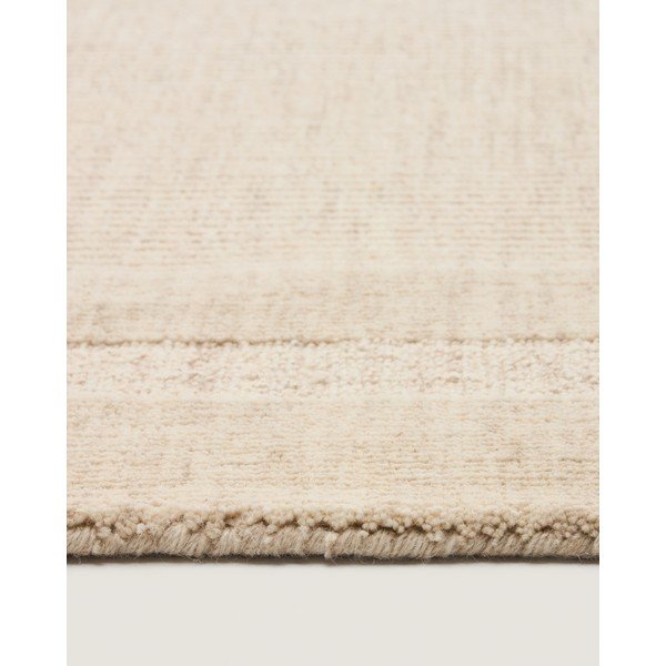 Krémszínű kézi szövésű gyapjú szőnyeg 200x300 cm Dalena – Kave Home-image-2