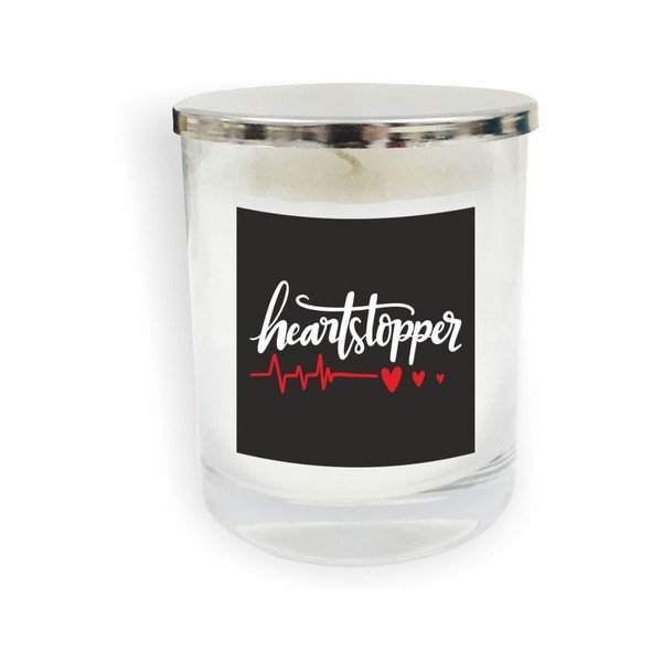Motto Glass Candle V6 fehér gyertya - North Carolina Scandinavian Home Decors