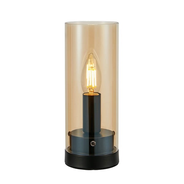 Narancssárga asztali lámpa üveg búrával (magasság 23 cm) Post – Markslöjd