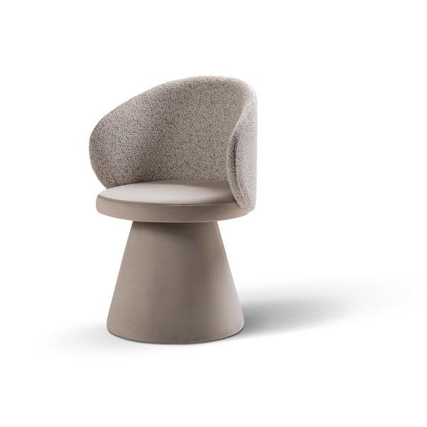 Bézs bársony fotel Inez – Micadoni -image-2