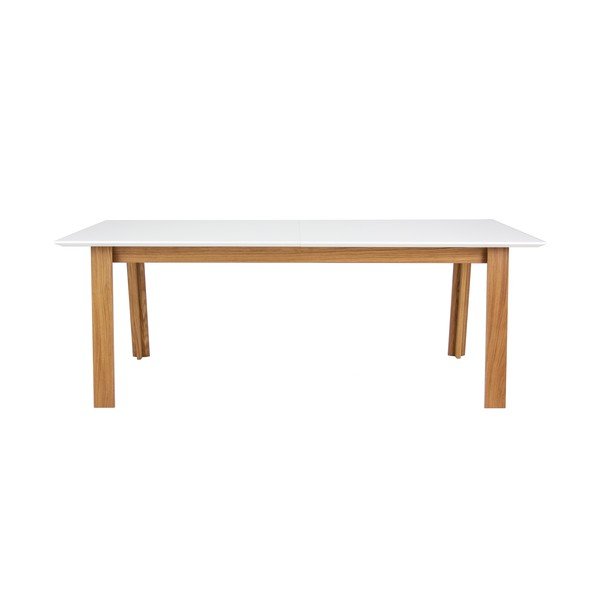 Profil fehér bővíthető étkezőasztal tölgyfa dekorral - Tenzo-image-3