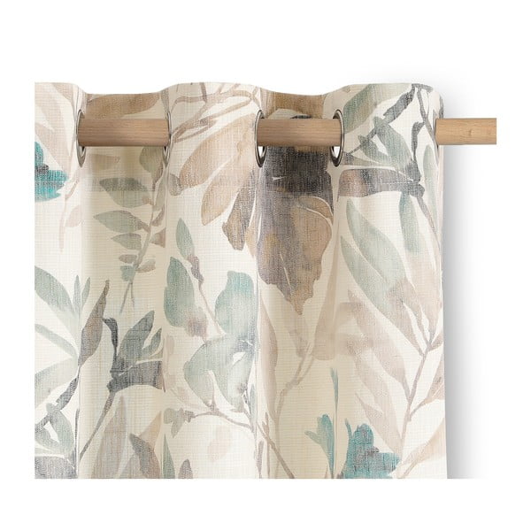 Krémszínű-szürkéskék függöny 135x250 cm Celesta – Restilo