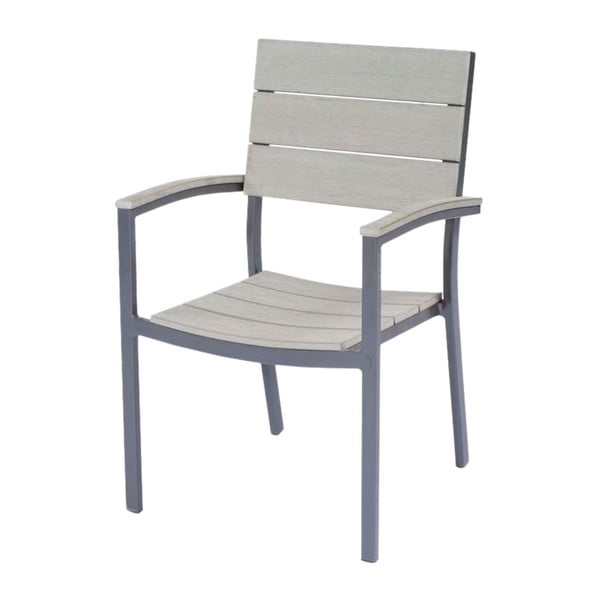 Szürke fém-műanyag kerti szék Olivia – Garden Pleasure