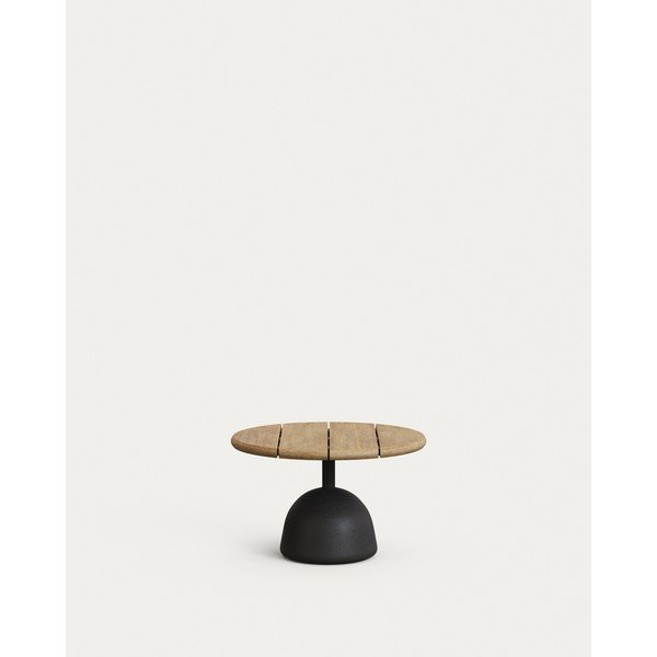 Kerek kerti dohányzóasztal akácfa asztallappal ø 55 cm Saura – Kave Home-image-2