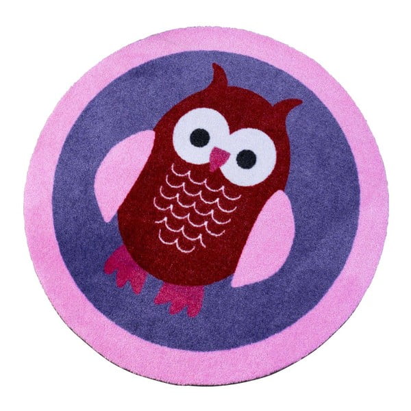 Owl lila gyerekszőnyeg, ⌀ 100 cm - Zala Living