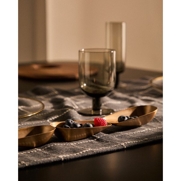 Aranyszínű rozsdamentes acél szervírozó tálka Aruc – Kave Home-image-2