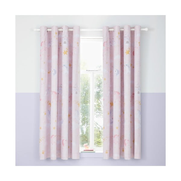 Gyerek függöny 2 db-os 168x183 cm Fairytale Unicorn – Catherine Lansfield-image-1