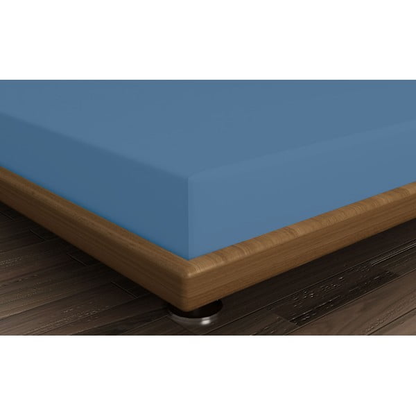 Kék gumis pamut lepedő 140x200 cm – Mijolnir-image-1