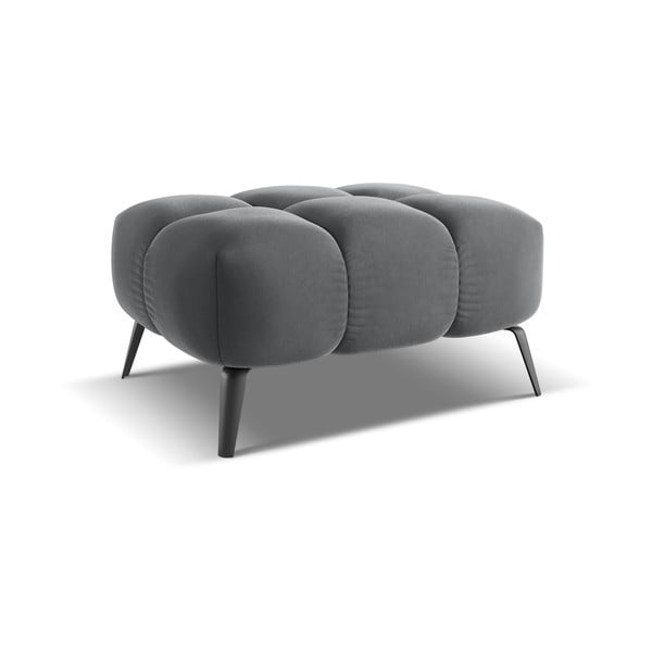 Szürke bársony lábtartó Nalu – Makamii-image-2