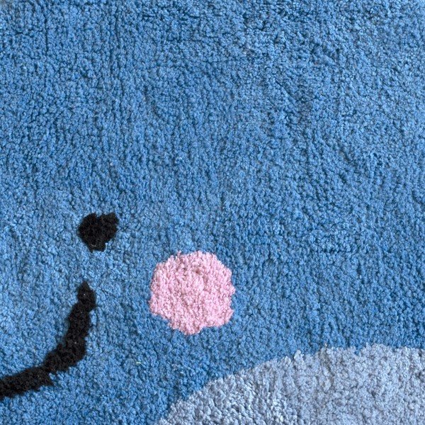 Blue Whale kék pamut fürdőszobai kilépő, 69 x 44 cm - Mr. Fox-image-2