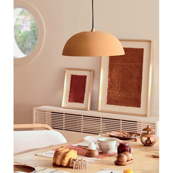Narancssárga fém függőlámpa ø 46 cm Nibla – Kave Home-image-1
