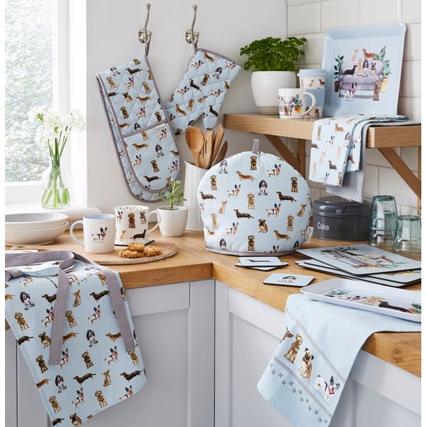 Pamut konyharuha szett 3 db-os 45x65 cm Curious Dogs – Cooksmart ®-image-2