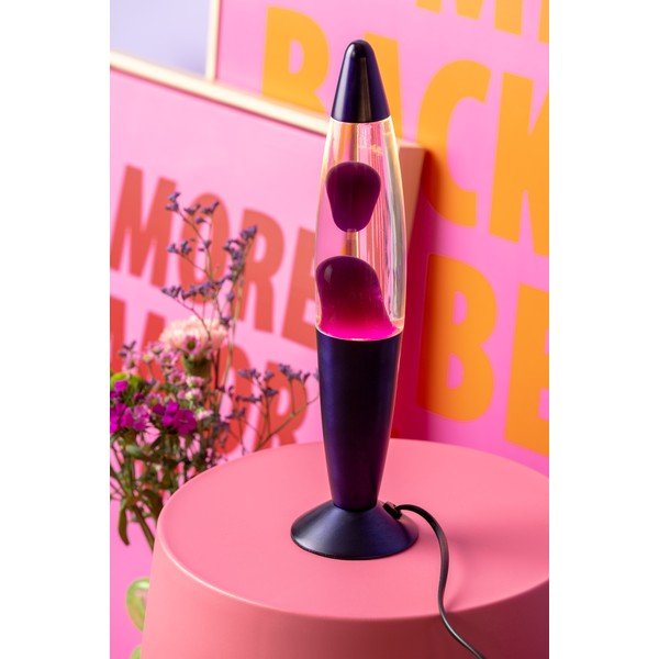 Lila üveg lávalámpa (magasság 35,5 cm) Funky Rocket Lava – Leitmotiv-image-1