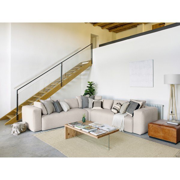 Cesia konyakbarna bőr lábtartó - Kave Home-image-4