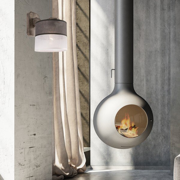 Szürke fali lámpa ø 16 cm Andrea – LAMKUR-image-3