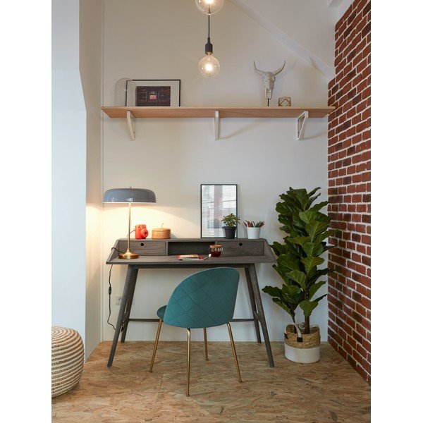 Samy bézs-fehér puff - Kave Home-image-4