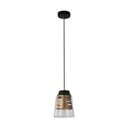 Fekete függőlámpa üveg búrával Fresno – Candellux Lighting