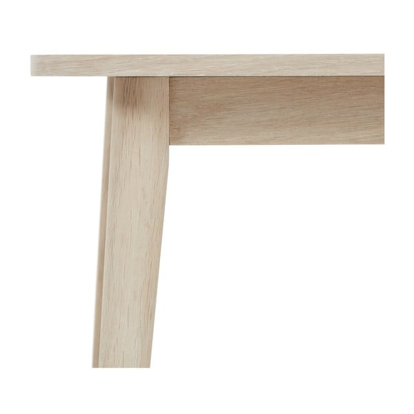 Natúr színű dohányzóasztal tölgyfa dekoros asztallappal 70x125 cm Nyborg – Furnhouse-image-4