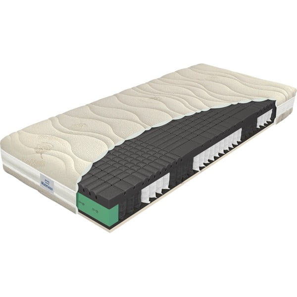 Közepes keménységű-puha kétoldalas rugós matrac 90x200 cm BLACK dream – Materasso-image-1