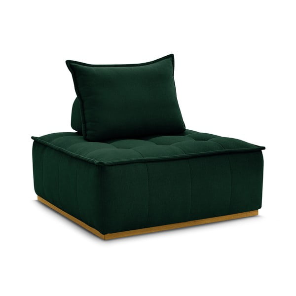 Sötétzöld zsenília fotel Elisa – Bobochic Paris