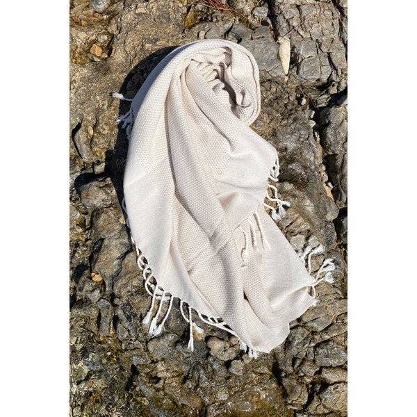 Bézs pamut strandlepedő 90x175 cm Retro – Foutastic-image-3