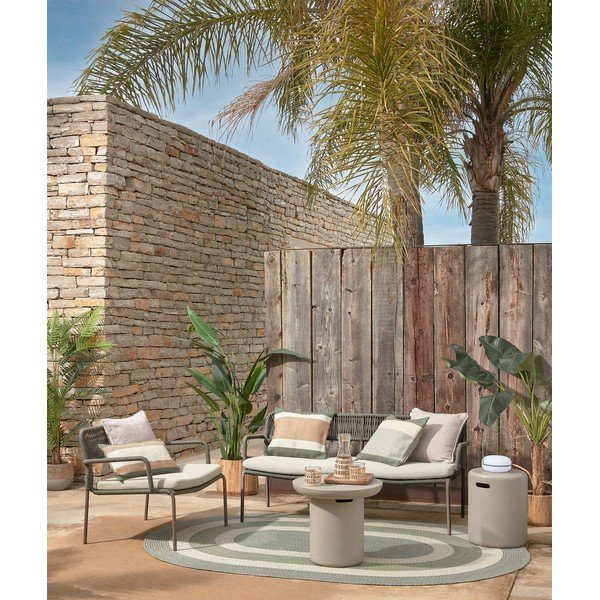 Beton kerek kerti kisasztal ø 50 cm Taimi – Kave Home-image-1