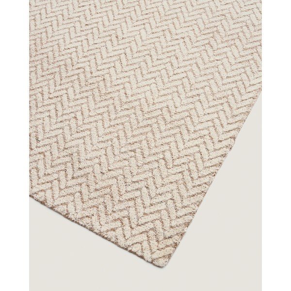 Krémszínű kézi szövésű gyapjú szőnyeg 200x300 cm Calira – Kave Home-image-4