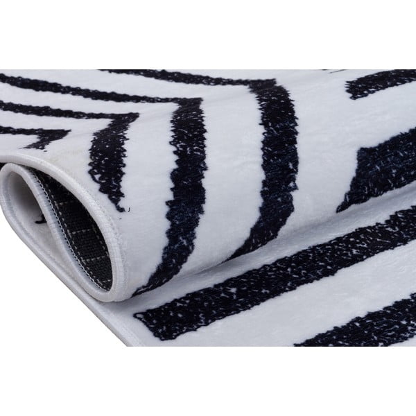 Fehér-kék mosható futószőnyeg 300x80 cm - Vitaus-image-3