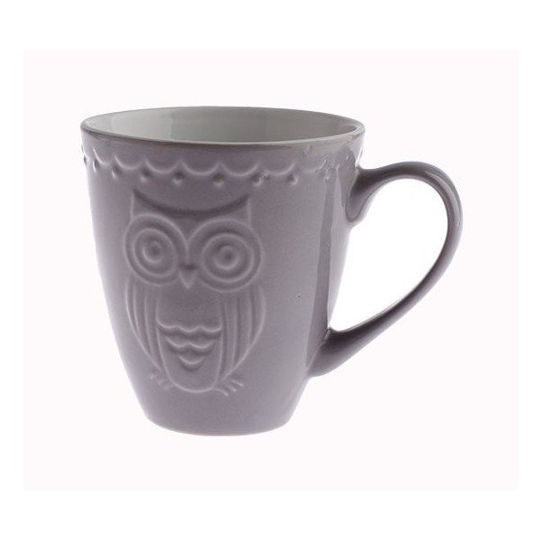 Owl szürke bögre, 200 ml - Dakls