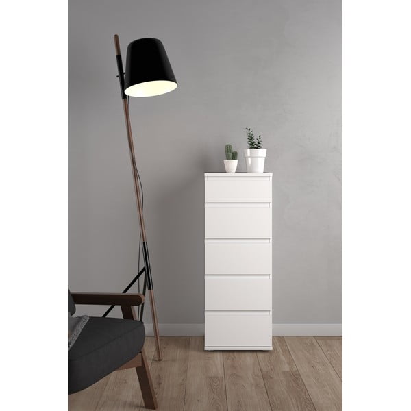 Fehér magas komód 40x107 cm Nova – Tvilum-image-1