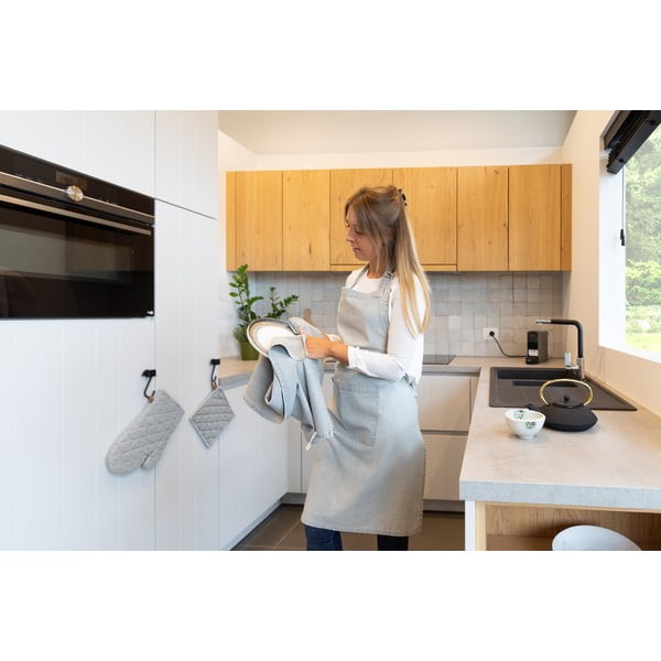 Szürke pamut konyhai kesztyű - Tiseco Home Studio-image-1