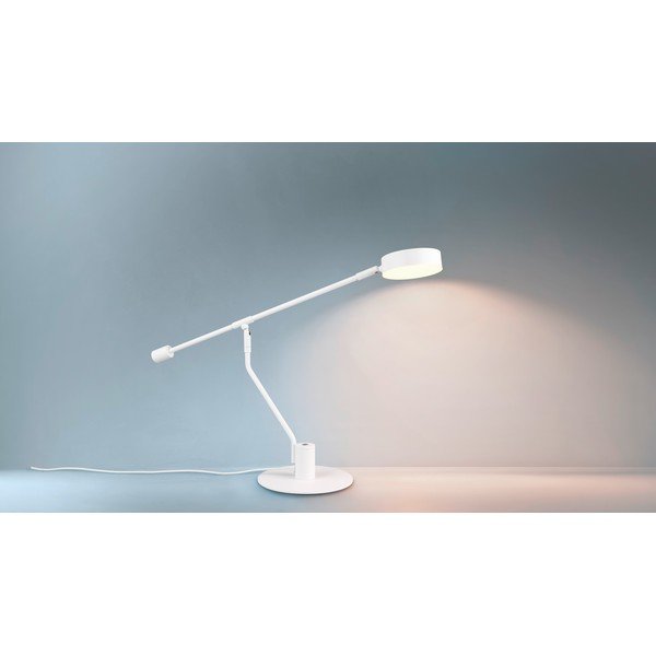 Matt fehér LED asztali lámpa hajlítható szerkezettel (magasság 64 cm) Manduro – Trio-image-3