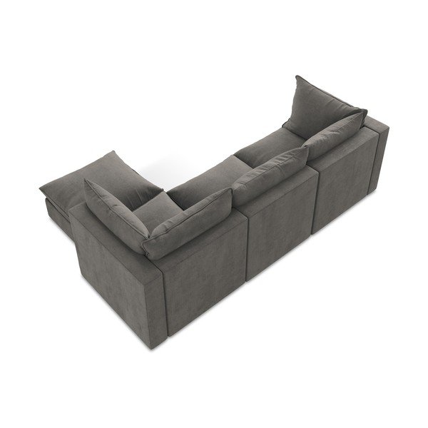 Sötétszürke sarokkanapé (jobb oldali-heverő résszel) Manao – Makamii-image-3