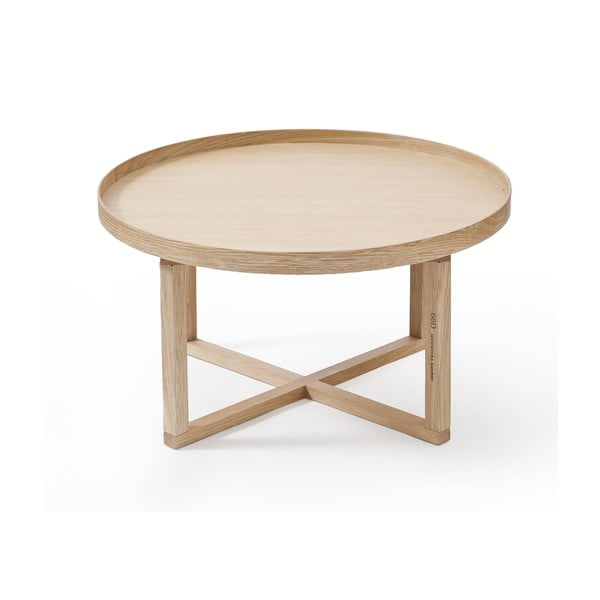 Round kerek tölgyfa asztal, ⌀ 66 cm - Wireworks-image-2