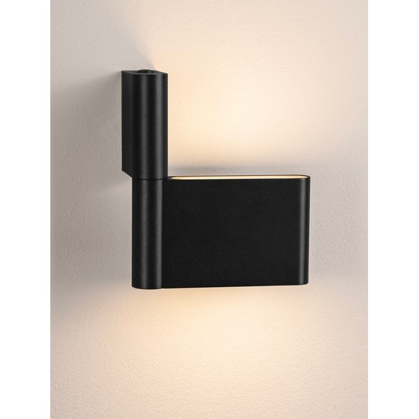 Matt fekete alumínium LED fali lámpa hajlítható szerkezettel Flusso – Nova Luce-image-4