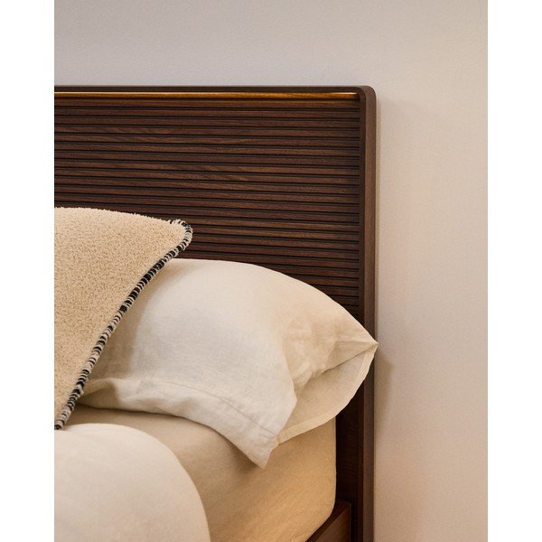 Barna ágytámla 192x91 cm Norlen – Kave Home-image-1