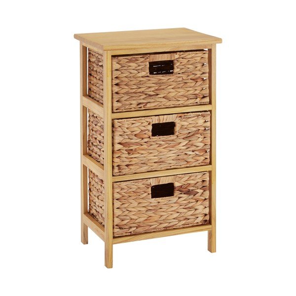Natúr színű paulownia magas komód 41x70 cm – Premier Housewares-image-1