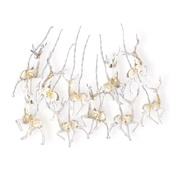 Deer rénszarvas alakú fényfüzér, 10 izzós, hossz 1,65 m - DecoKing-image-2