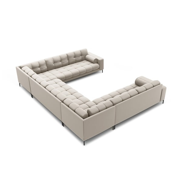 Bézs sarokkanapé (U alakú) Bali – Cosmopolitan Design-image-4