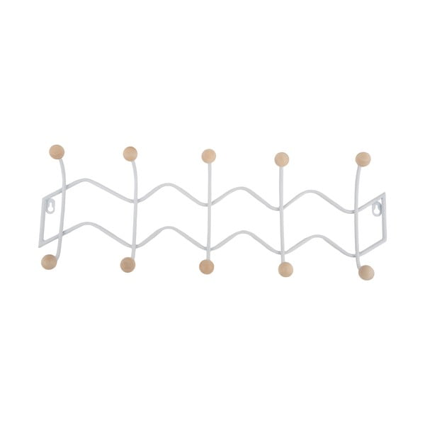 Fehér fém fali fogas 61 cm Zig Zag – PT LIVING