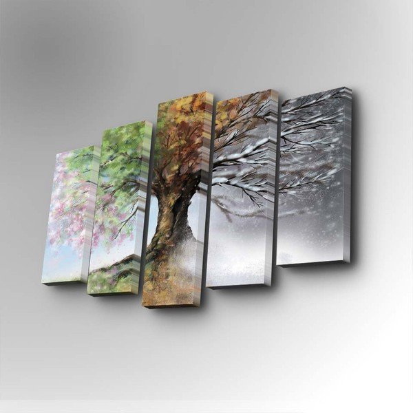Four Seasons többrészes kép, 82 x 50 cm-image-2