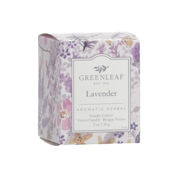 Lavender levendula illatú illatgyertya, égési idő 15 óra - Greenleaf