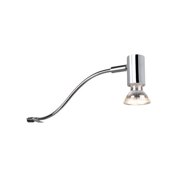 Fényes ezüstszínű fali lámpa (hosszúság 34 cm) Giada – Trio-image-1