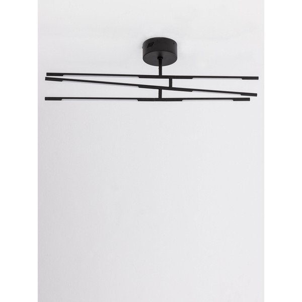 Fekete fém LED dimmelhető mennyezeti lámpa akrilüveg búrával 77x84 cm Raccio – Nova Luce-image-3