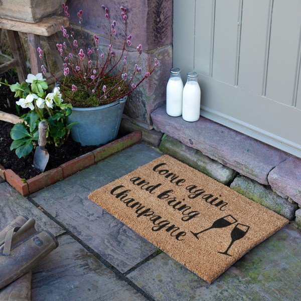Kókuszrost lábtörlő 40x60 cm Bring Champagne – Artsy Doormats-image-3