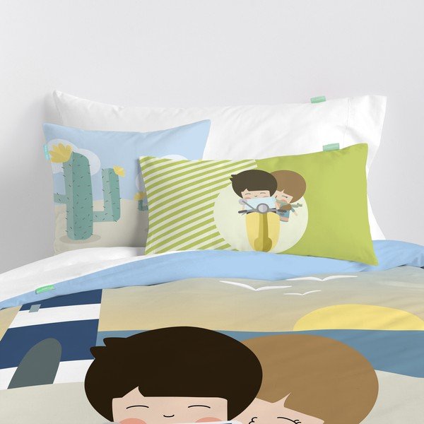 Summer Time párnahuzat 100% pamutból, 50 x 30 cm - Happynois-image-1