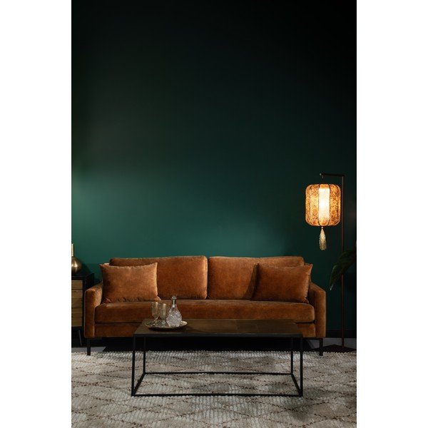 Houda karamellbarna bársony kanapé - Dutchbone-image-3