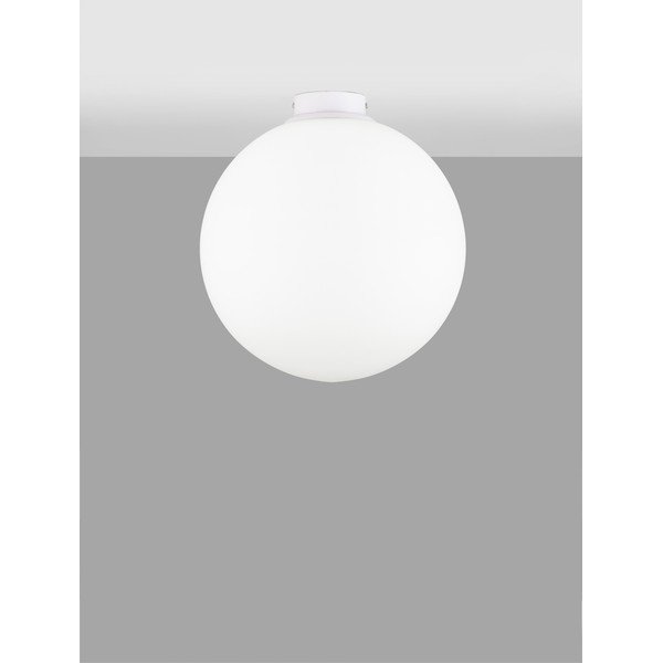 Fehér üveg mennyezeti lámpa Nevoso – Nova Luce-image-2